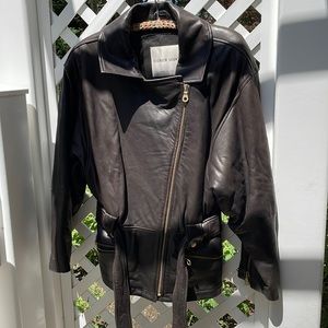 Andrew Marc New York Leather Jacket Sample